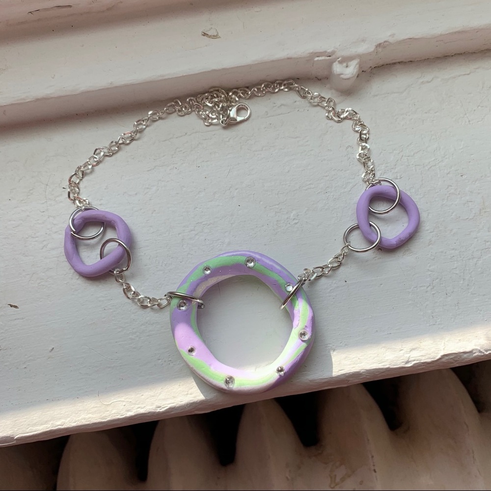 FREE ADD ON - Handmade Clay O-Ring Necklace